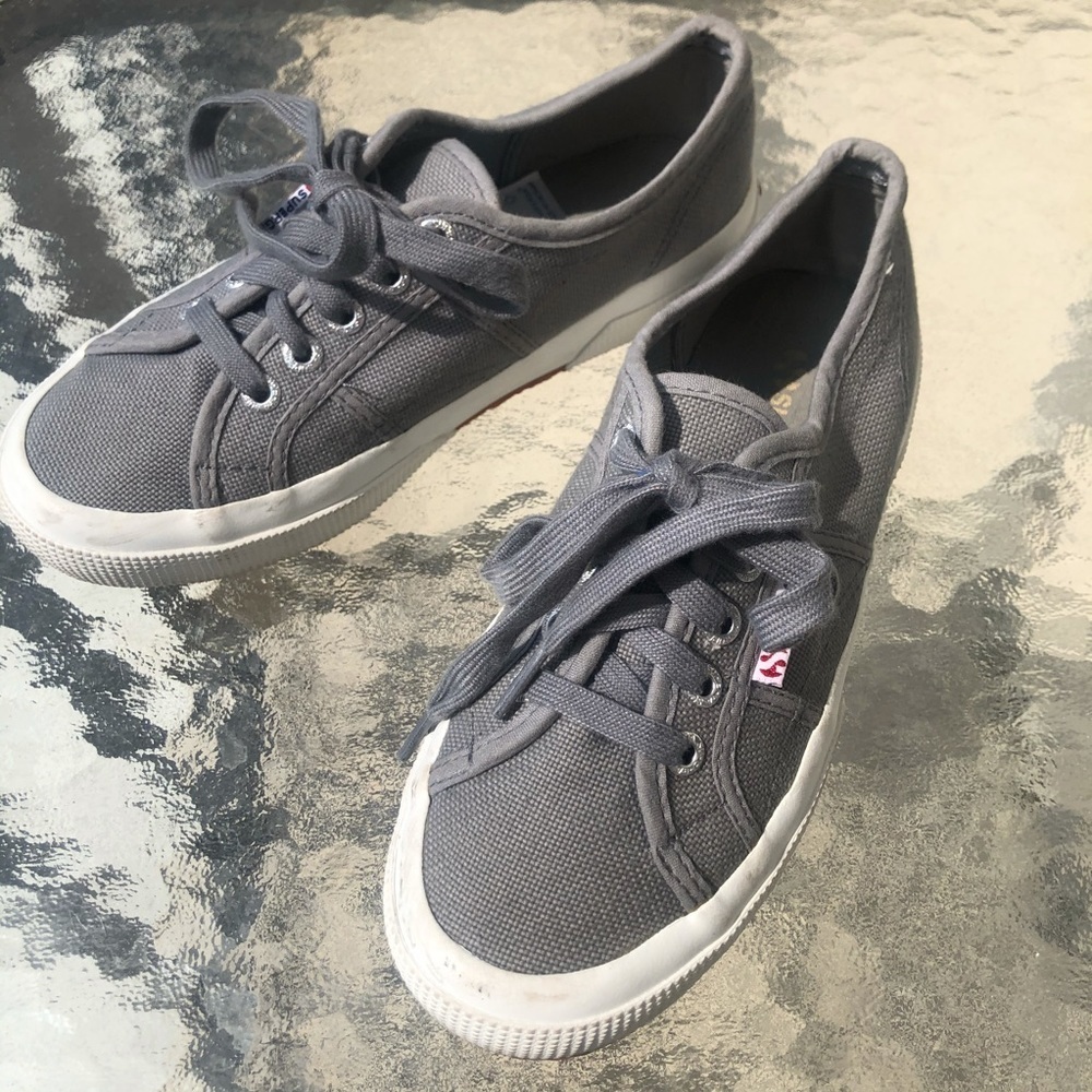 Superga Unisex Gray Cotu Classic S000010-M38 Sneakers Women's 6 Men's 4.5 - Picture 12 of 15
